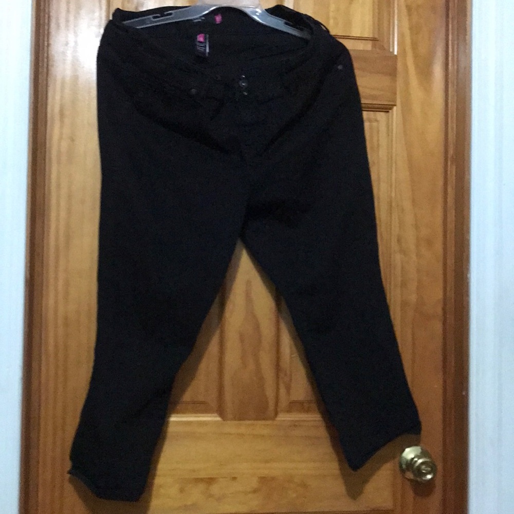 3/4 denim jean pants